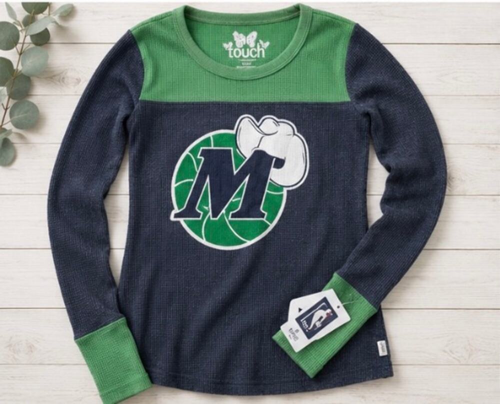 Touch by Alyssa Milano Dallas Mavericks Thermal Shirt Women’s M NWT NBA